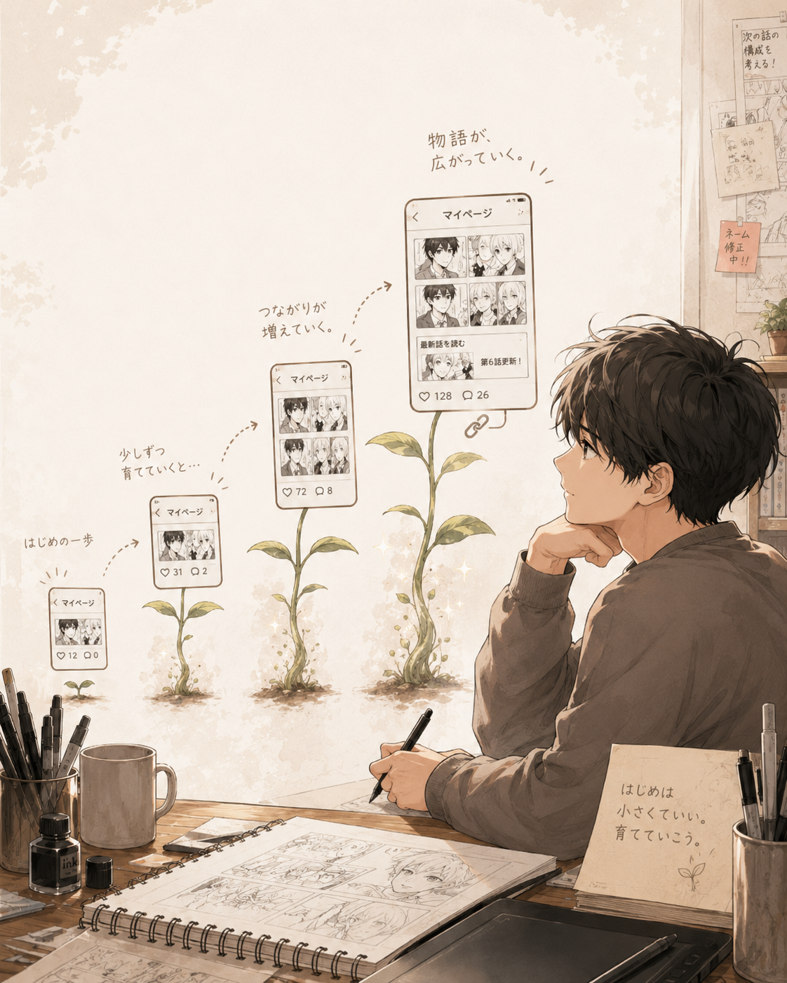 プロフィールも作品の一部になる